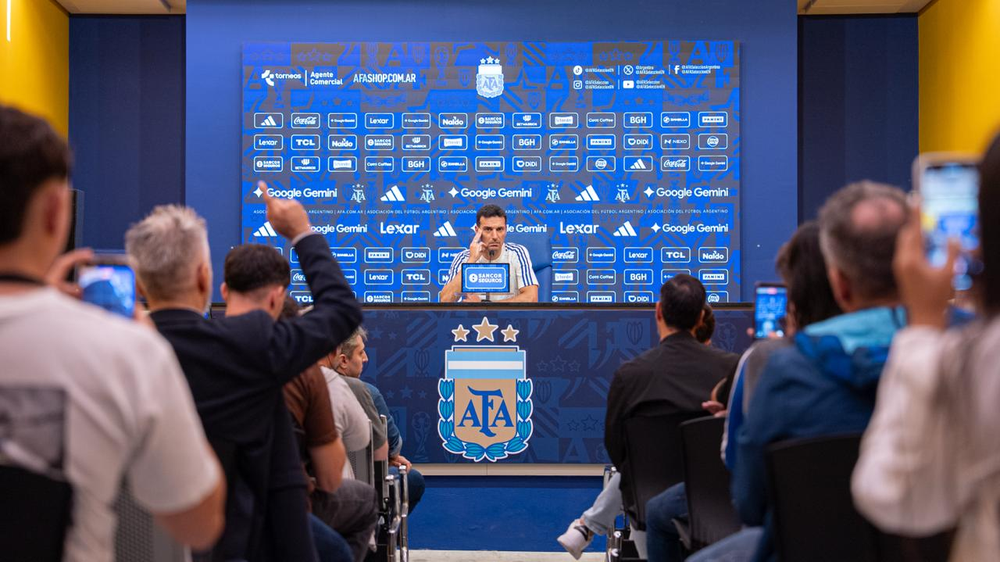 El entrenador de la Selección Argentina, Lionel Scaloni
