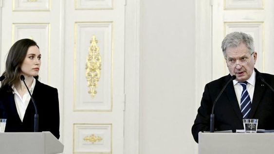 El presidente de Finlandia, Sauli Niinistö, y la primera ministra Sanna Marín, anunciaron que ya comenzó el trámite de adhesión a la OTAN