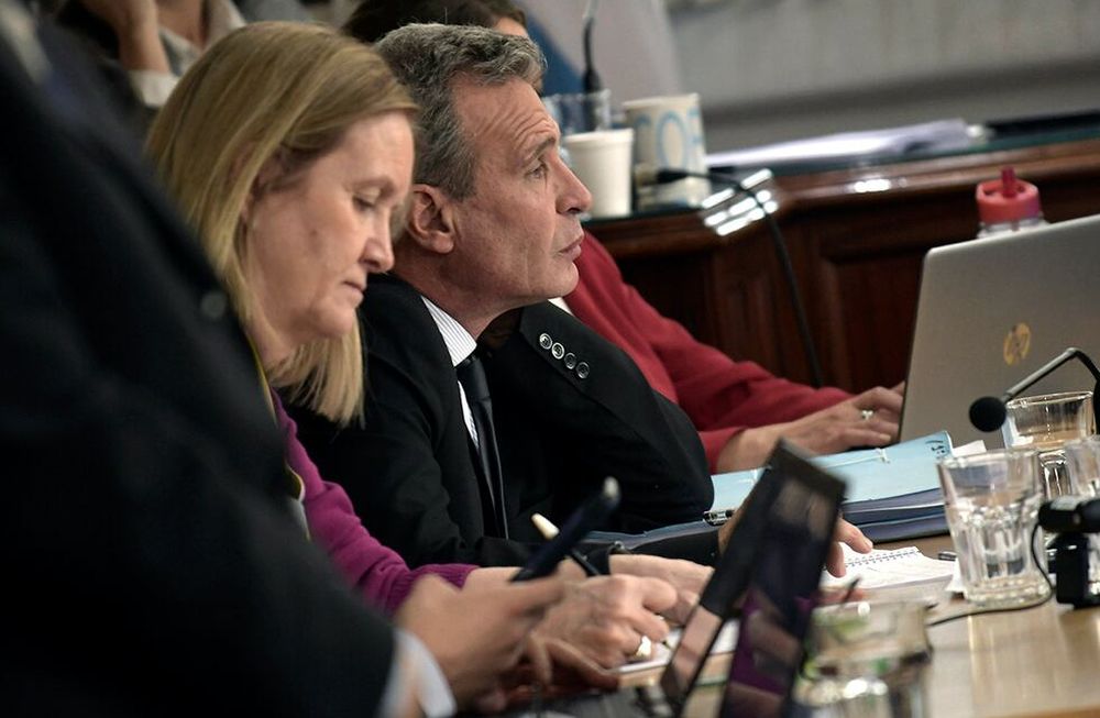 Los fiscales María Gloria André y Dante Vega, acusadores de Bento en el megajuicio. Archivo Los Andes