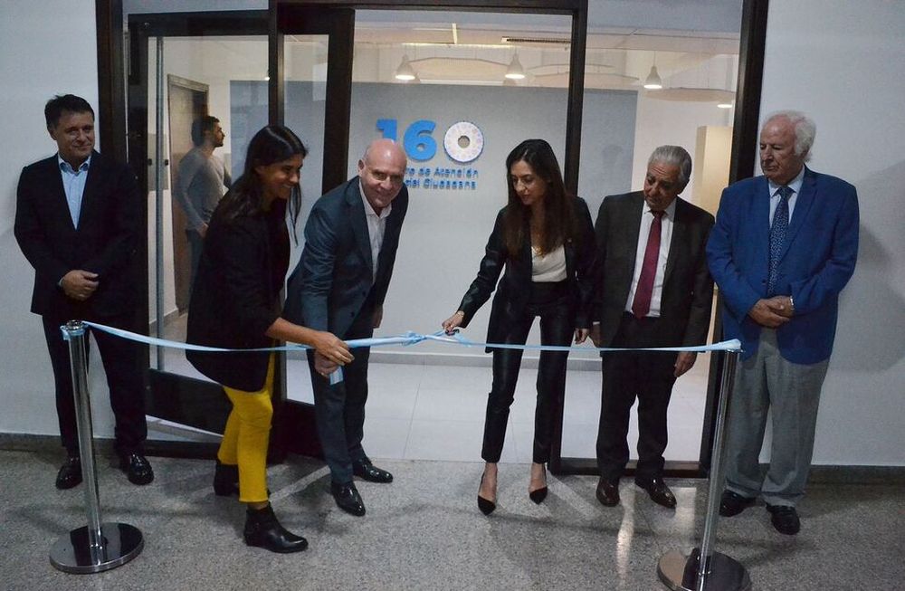 Dalmiro Garay, presidente de la Suprema Corte de Justicia inaugura las instalaciones para el funcionamiento del número 160. Participaron los ministros Omar Palermo, Pedro Llorente, Julio Gómez y María Teresa Day.