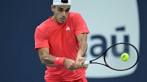 El tenista argentino Francisco Cerundolo (23°) se enfrentó este miercoles con el bulgaro Grigor Dimitrov (14°), por los cuartos de final del Masters 1000 de Miami.