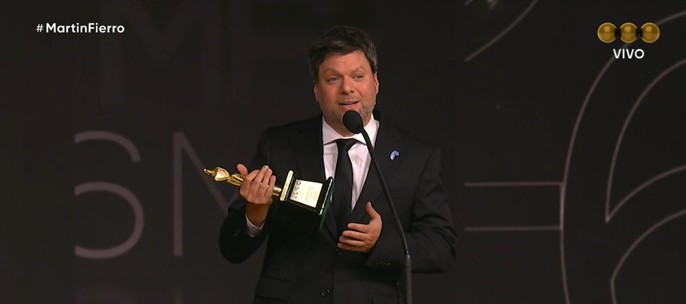 Guido Kaczka ganó el Martín Fierro de oro.