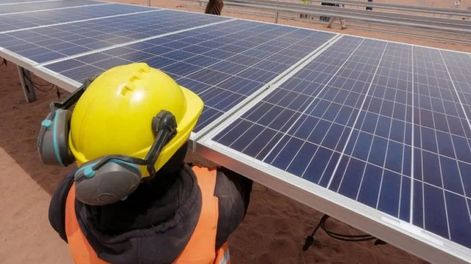 Un parque de energía solar en Uspallata se conectó al sistema eléctrico mayorista. Imagen ilustrativa