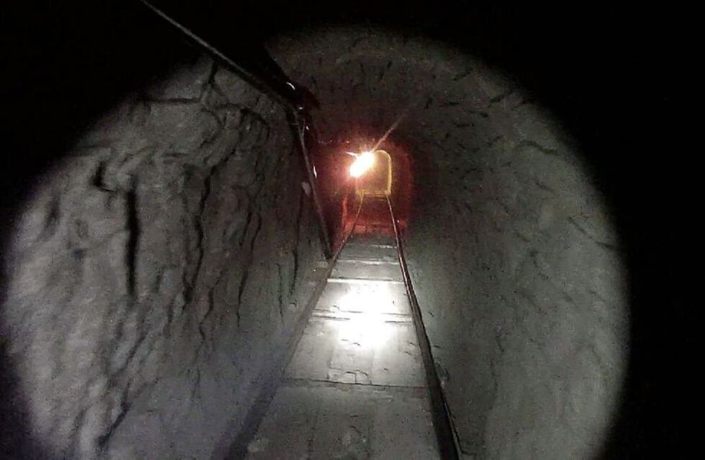 Un sofisticado túnel para traficar drogas entre México y EEUU