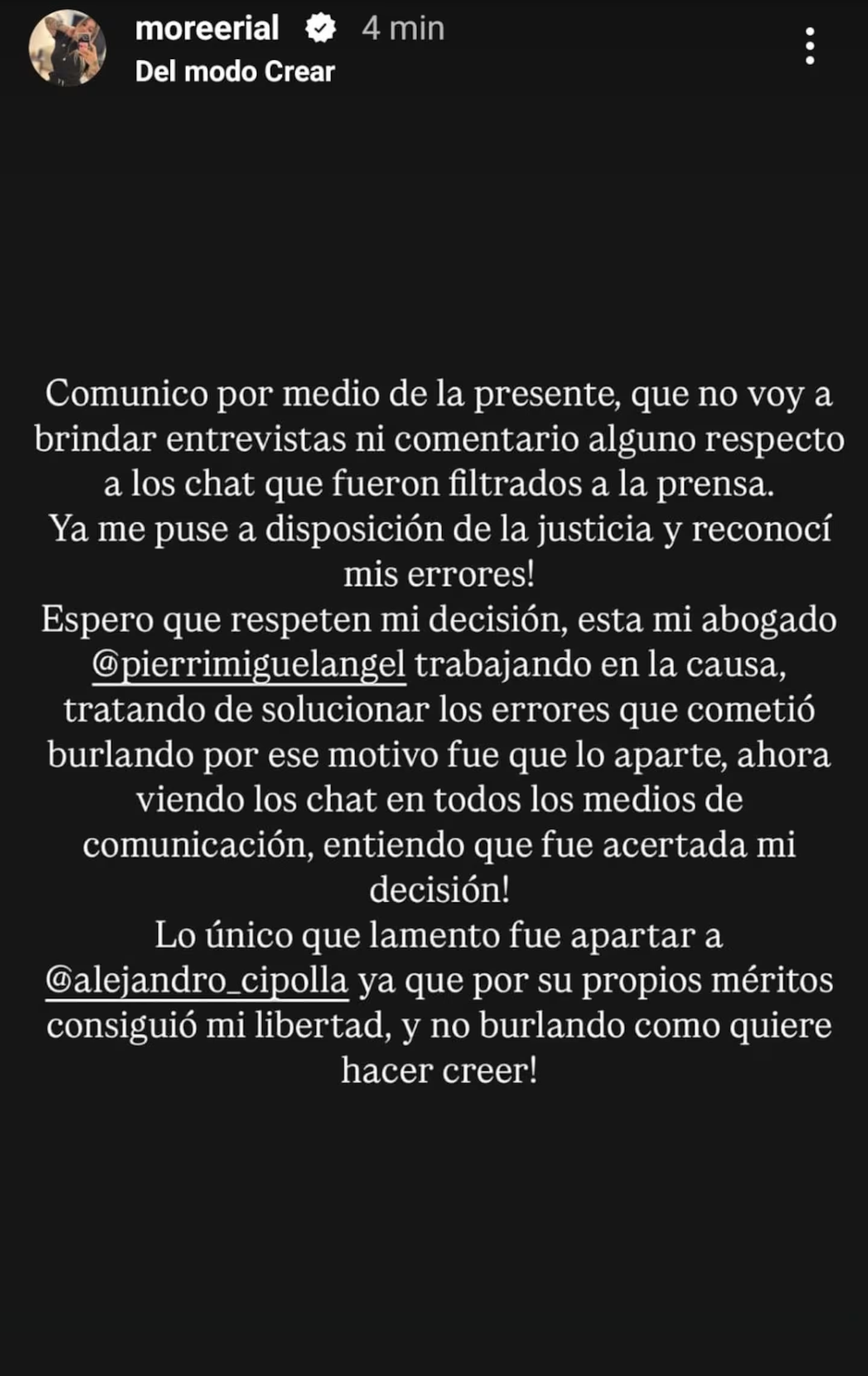 La historia de Morena Rial.