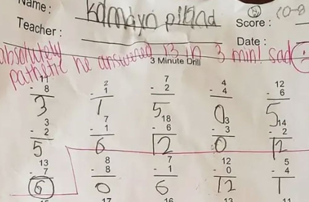 En Estados Unidos, un hombre viralizó la corrección que le hizo la maestra a su hijo cuando vio que contenía un mensaje hiriente y desagradable.
