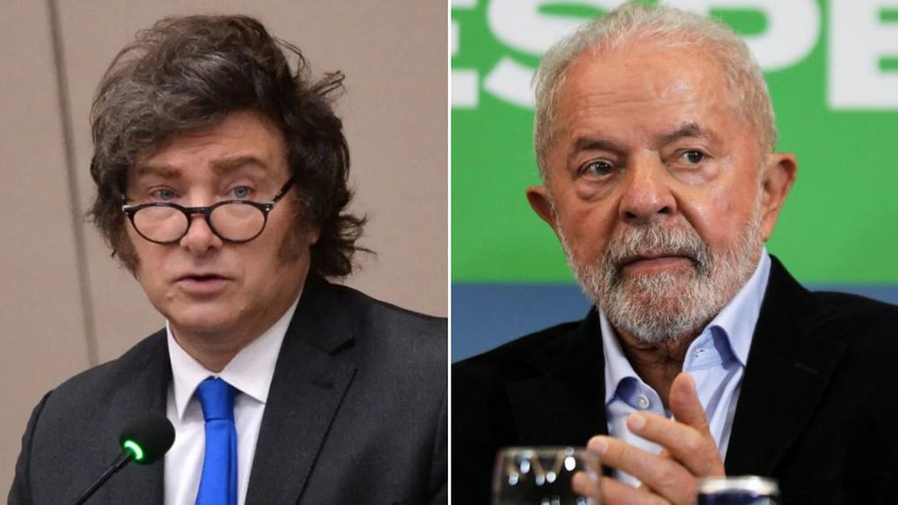 Javier Milei y Lula da Silva.