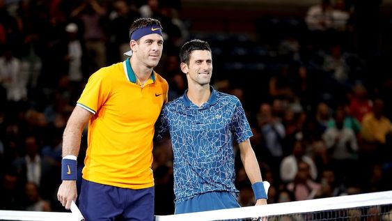 Del Potro y Djokovic, en una imagen del US Open 2018. El serbio aceptó la invitación para el partido despedida de Delpo en Buenos Aires. / Gentileza.