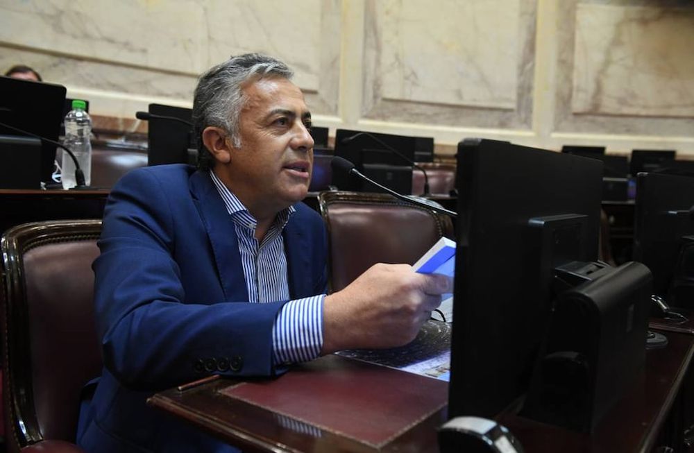 Cornejo sostuvo que desde el bloque Juntos por el Cambio piden que Cristina Kirchner se pronuncie si está a favor o no” del acuerdo alcanzado con el FMI. / Foto: Comunicación Senado
