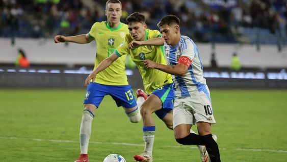 A la Selección Argentina Sub 20 se le escapó el partido y Brasil le amargó la fiesta. / Gentileza.&nbsp;