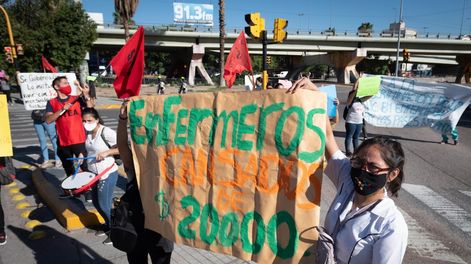 Los Andes | En puja. El botín de guerra parecen ser los empleados no profesionales, nucleados en el Régimen 15, donde ATE tiene mayoría. Foto: Ignacio Blanco / Los Andes.