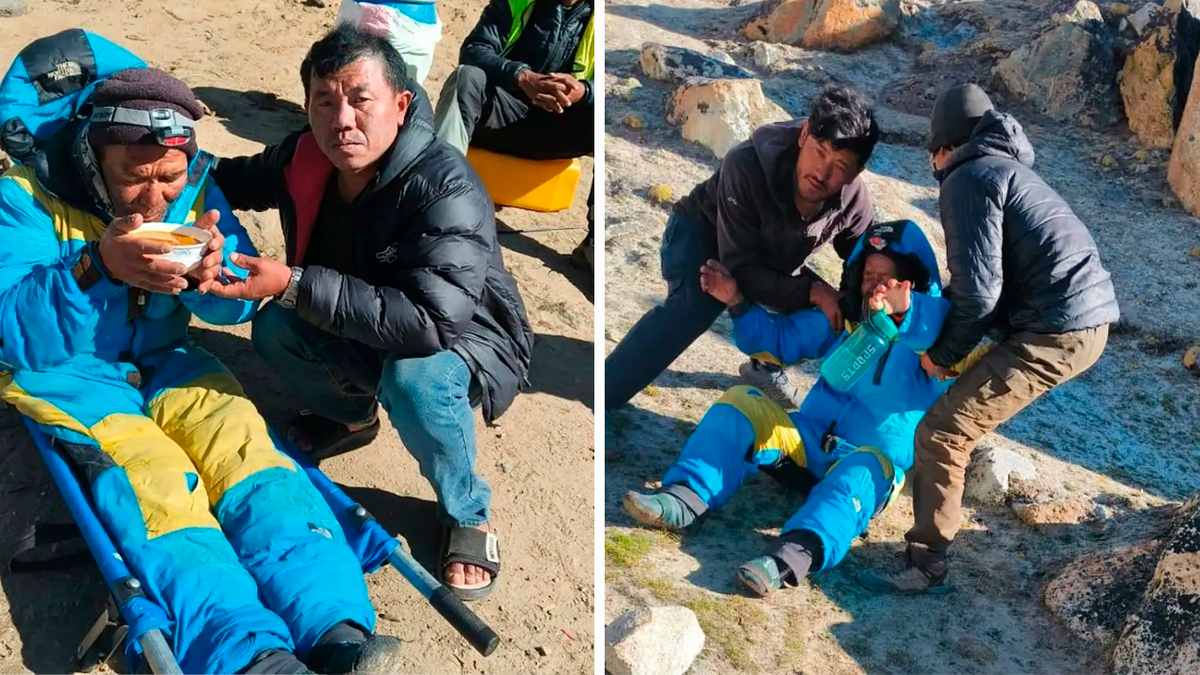 Hallaron con vida al guía desaparecido en el Everest: su familia había comenzado los rituales funerarios