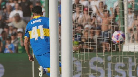 Luca Langoni, autor del gol del triunfo de Boca en Junín ante Sarmiento. / Gentileza.