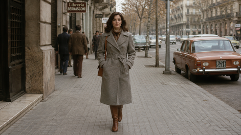 el tapado de pano gris que las abuelas argentinas usaban en los 70 es la prenda que zara y mango eligieron para el invierno 2026