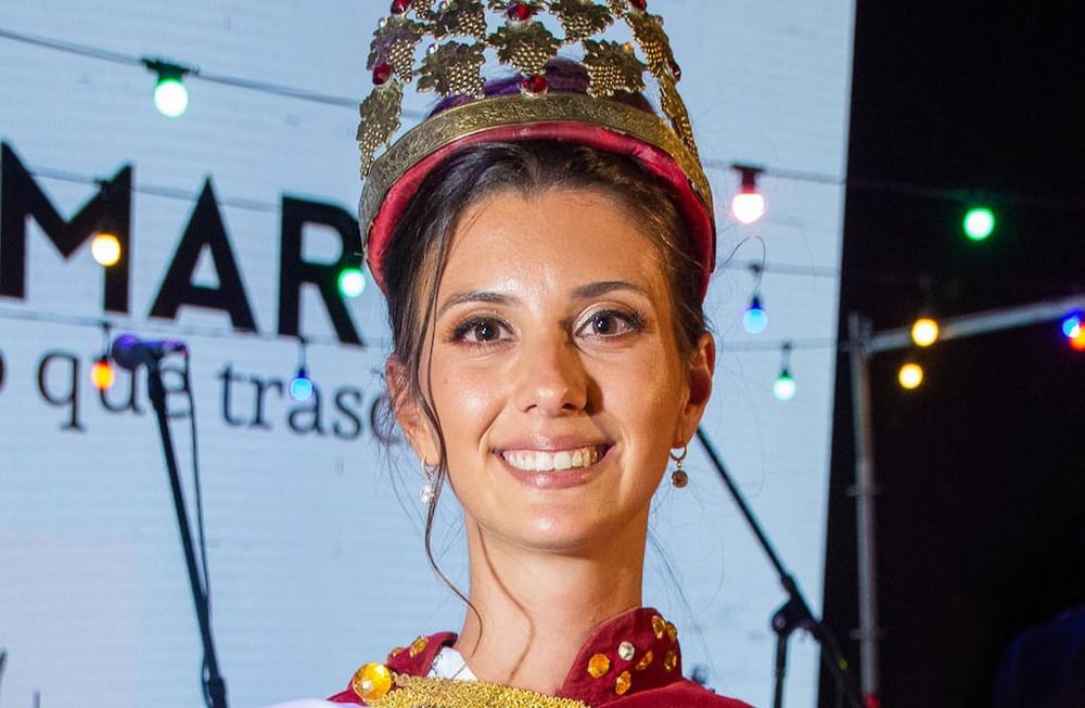 La reina de la Vendimia de San Martín 2023 es Milagros Roldán, representó a Palmira. Foto Municipalidad de San Martín