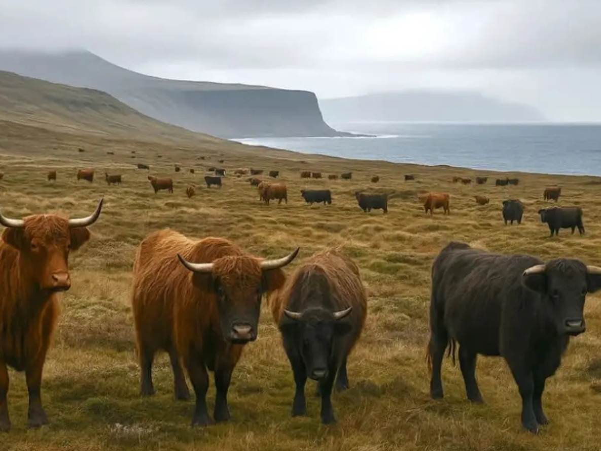 Cinco vacas abandonadas en una isla remota generaron toda una incognita para los científicos.&nbsp;