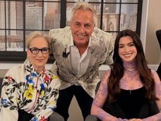 Marley junto a Meryl Streep y Anne Hathaway. Marley junto a Meryl Streep y Anne Hathaway.