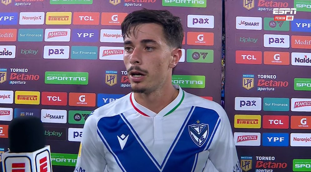 El defensor de Vélez Sarfield explotó