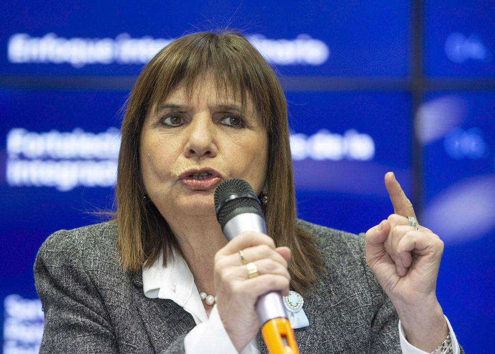 Patricia Bullrich, ministra de Seguridad de la Nación y senadora electa.
