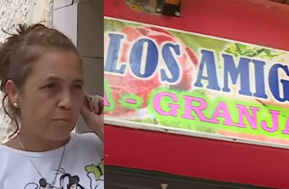 Laura, hermana de uno de los dueños de la carnicería Los Amigos.