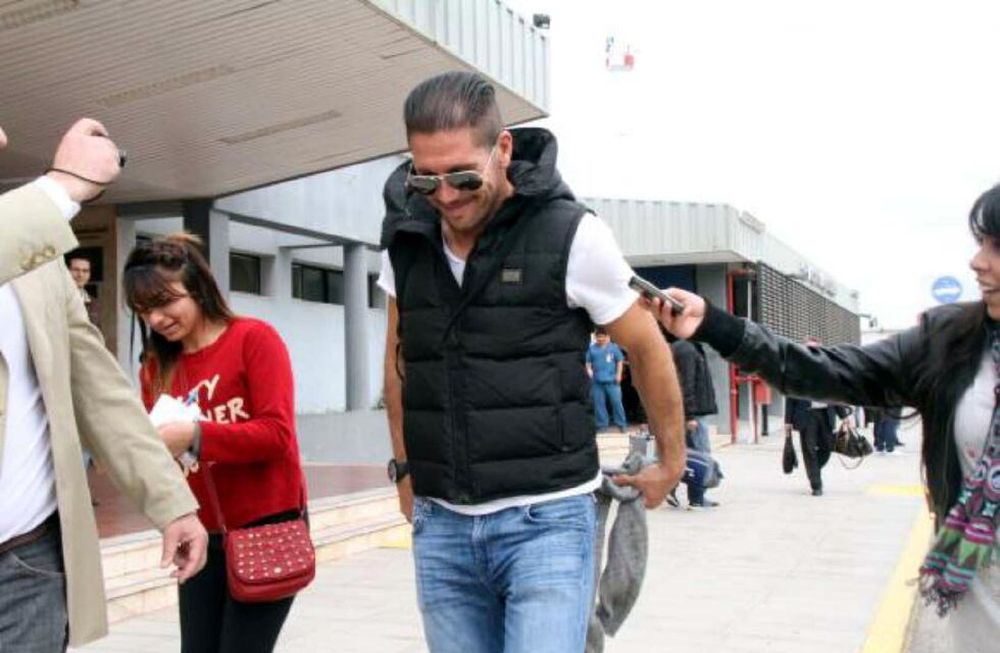 Cholo Simeone, con su hijo en San Juan