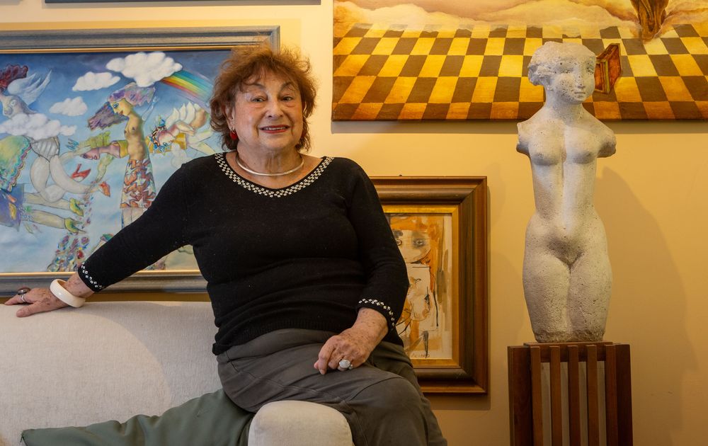 La casa de Suzette es una galería de arte.