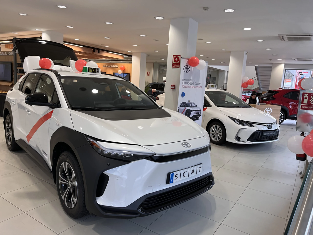 Toyota bZ4X versión taxi en España.