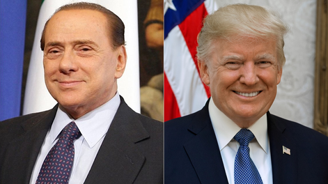 Silvio Berlusconi y Donald Trump.