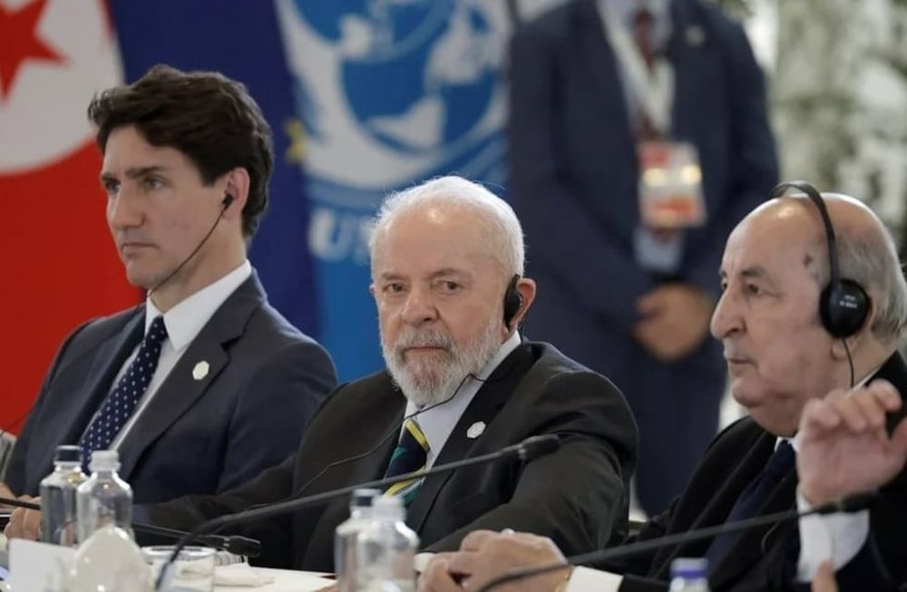 El presidente de Brasil, Luis Inacio Lula da Silva, en su calidad de invitado durante la cumbre del G7, que se celebra en Italia este viernes 14 de junio de 2024.