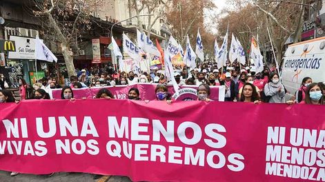 Marcha Ni Una Menos en Mendoza (Foto archivo Los Andes)