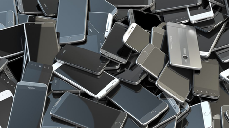 Celulares incautados.