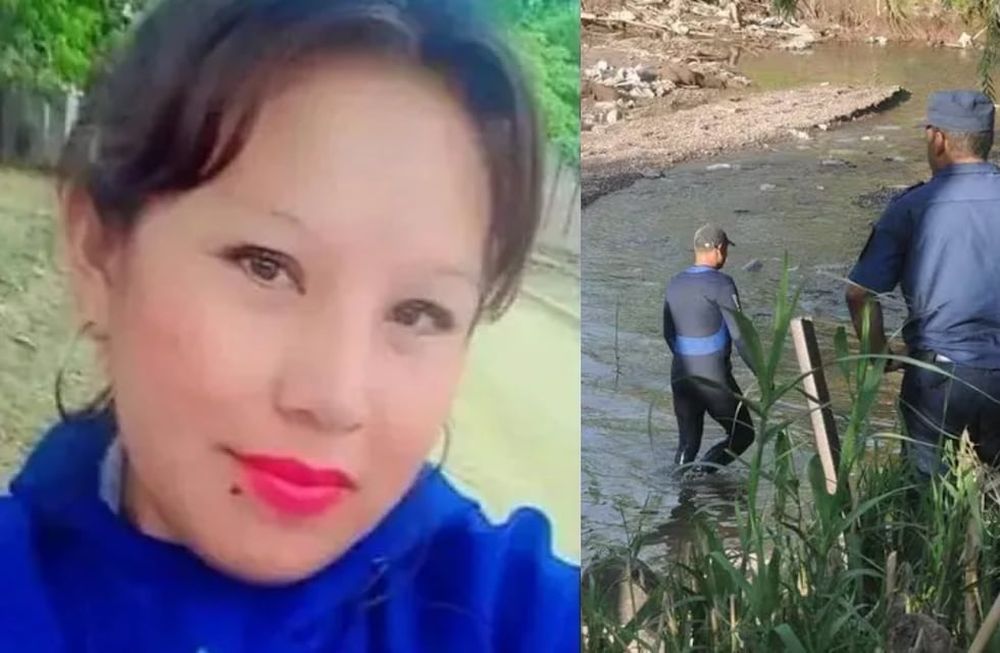 Marlene Quiroga habría caído al canal de riego tras resbalarse cuando regresaba de hacer compras. Foto: (izq.) Gentileza Hola Salta / (der.) Imagen ilustrativa - Archivo