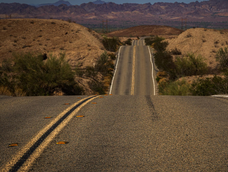Río de Colinas, la carretera icónica que cobra vida en Una batalla tras otra. Río de Colinas, la carretera icónica que cobra vida en Una batalla tras otra.