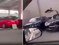 Las impactantes imágenes de la colección de autos de lujo de Bashar al-Assad tras la caída de su régimen