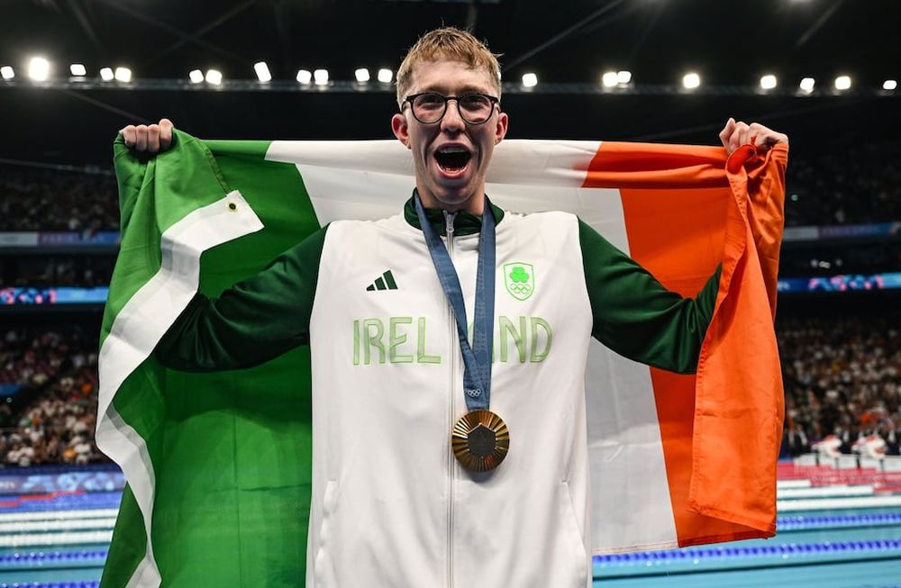 De Game of Thrones al oro olímpico: Daniel Wiffen le dio a Irlanda su primera medalla en natación. Foto: Juegos Olímpicos