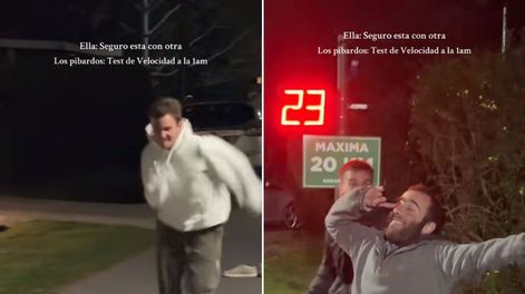 Un grupo de amigos realizaron una competencia en la madrugada contra un velocímetro en un barrio privado. La creatividad e inocencia del juego generó gran repercusión en TikTok.&nbsp;