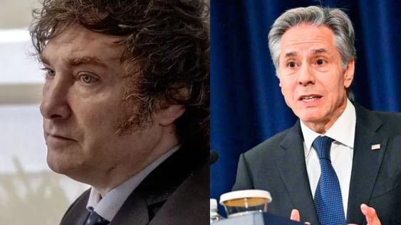 El presidente Javier Milei recibirá la semana próxima al jefe de la diplomacia estadounidense, Antony Blinken.