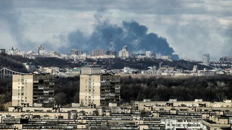 Los Andes | Kiev. La capital de Ucrania se prepara para otra embestida de las tropas de Putin. (Foto / AP)