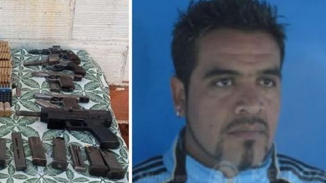 Los Andes | Las armas secuestradas a la banda que lideraría el profugo Diego Aguilera, –nombrado en la causa como “Negro”, “El Uno”, “El jefe” o “Diego”-