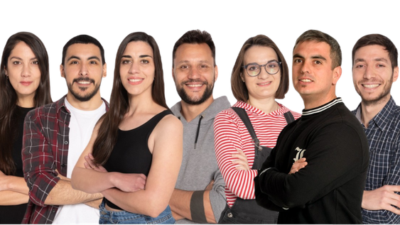Emilce Campigotto, Nicolás Nicolli, Bárbara Del Pópolo, Pablo Philippens, Estefanía Scortichini, Rodrigo Cuello y Juan Manuel Torrez parte del equipo de Más vivo que nunca, el nuevo streaming de diario Los Andes.