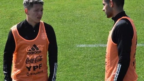 El defensor Romero entrena en Buenos Aires junto a la Selección Sub 17 de Argentina. / Gentileza.