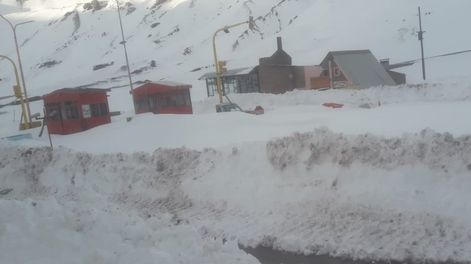 Los Andes | Nieve en Las Cuevas - Foto Gendarmería Nacional
