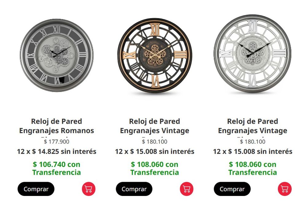 Precios de la línea de decoración de Pampita.