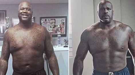 El cambio físico de Shaquille ONeal (Instagram).