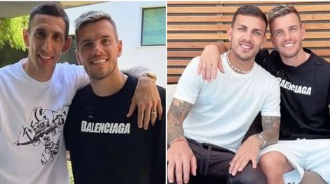 Leandro Parades y Ángel Di María festejaron el cumpleaños de Gio Lo Celso: la locura que hicieron para llegar. Gentileza: TN.