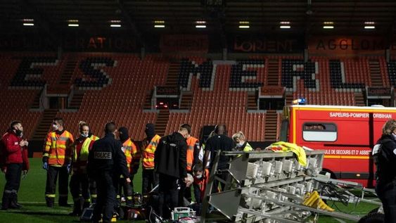 El jardinero del Lorient fallecido fue asistido pero no lograron salvarlo.