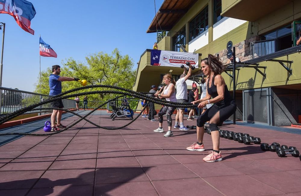 “Terrazas Gym Mendoza de Regatas” es la concreción de un anhelo de años que se vio postergado por la pandemia en 2020. Foto: Mariana Villa / Los Andes