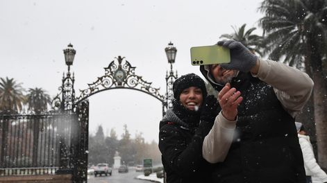 Nieve, lluvia y mucho frío en casi toda la provincia de Mendoza.