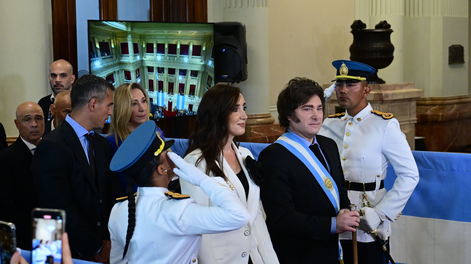 El presidente Javier Milei llega al Congreso Nacional donde dejará inaugurada las sesiones ordinarias 2025.FOTO:MAXIMILIANO LUNA/NA