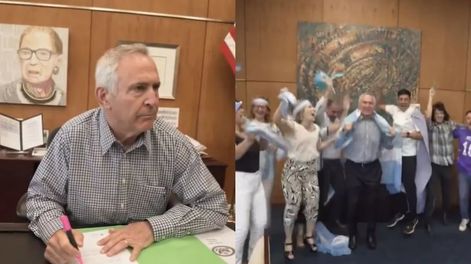 El diplomático sorprendió a sus seguidores con un video junto a su equipo de trabajo, la embajadora del Reino Unido también se sumó al furor mundialista.